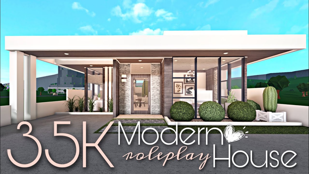 BLOXBURG: 35K MODERN ROLEPLAY HOUSE | NO-GAMEPASS - YouTube