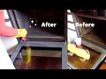 Cleaning the oven using only the pink stuff paste and vinegar #shorts | OVEN SPEED CLEANING