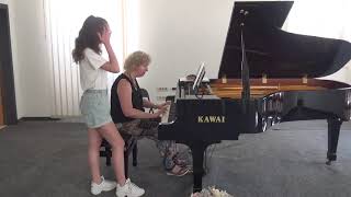 05.07.2018 Mira Marchenko's master-classes: Sophia Khvichiya, Concert Hall, Trogir, Croatia