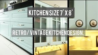 How to design a 7’ x 8’kitchen | kitchen organization for 60 sqft compact kit| dishwasher in kitchen