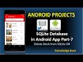 SQLite Database in Android Part-7 | Delete Book Functionality | Android Projects #android
