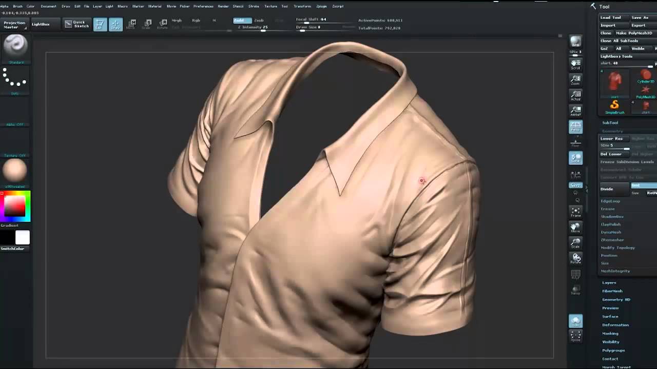 Sculpting In Zbrush Qosatrip