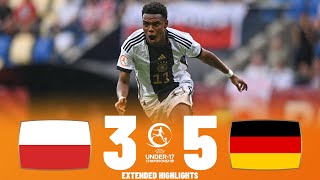 Germany vs Poland | What a Game | Highlights | U17 European Championship Semi Final 30-05-2023