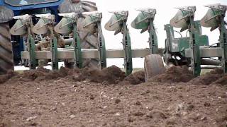 Big Ford Ploughing with big plough in France