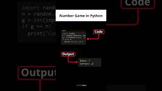 Build a Number Guessing Game in Python in 10 Seconds! #programming #developer #coding #tech #python