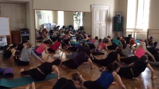 Lezione di Rita Valbonesi all'International Pilates convention