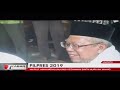 Cawapres Ma'ruf Amin Mengunjungi Rumah Istri Abdul Rahman Wahid