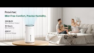 Provirtec MistFree Smart Humidifier for Bedroom