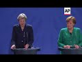 UK PM May meets German Chancellor Merkel in Berlin