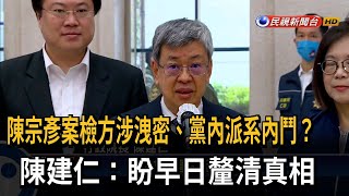 陳宗彥案檢方涉洩密？ 陳建仁：盼早日釐清真相－民視台語新聞