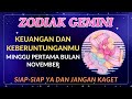 Gemini ♊ Prediksi Keuangan Dan Keberuntunganmu di Tanggal 2-10 November 2024. 🌠🤑 #gemini