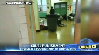 WATCH Parents Furious at Teacher Who Made Her Students Scrub Floor