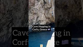 Cave Hopping in Corfu, Greece 🇬🇷 is a must ❤️🇬🇷 #corfu