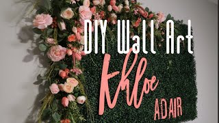 DIY Flower Grass Wall | GRASS WALL DECOR IDEAS