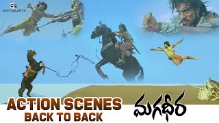Magadheera All Action Scenes 🔥 | Ram Charan, Kajal Aggarwal, Dev Gill, Sri Hari | SS Rajamouli