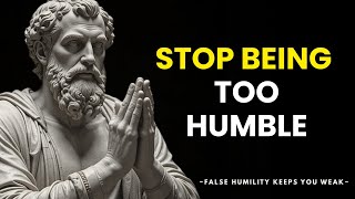 When You Stop Being Too Humble, They'll Never Disrespect You Again. Stoicism