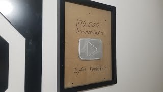 Making My Own Silver Play Button. 100,000 Subscribers sick of waiting.