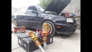 Coilovers en jetta mk3