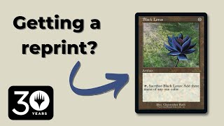 WOTC is reprinting Black Lotus!