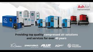 Ash Air, providing top quality air compressors and vacuum pumps for over 40 years.