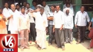 Paddy Farmers in Crisis in Husnabad Market yard - Karimnagar