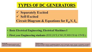 Lect 2. Types of DC Generators