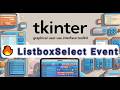 Python Tkinter Listbox Selection Event Explained | ListboxSelect Tutorial for Beginners