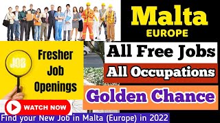 How To Get Free Jobs In Malta / Direct Hiring In Malta / Job For Indian