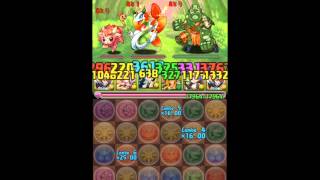 【パズドラ】紅の華龍 地獄級　光ホルスパーティ　解説音声付き（レッドフェアリーがドロップ）