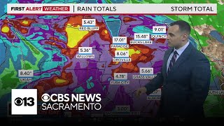 72-hour rain totals across Northern California