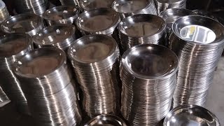 Making High Quality Stainless Steel Plates | Mass Production