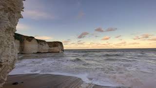 One hour of the North Sea crashing against the rocks at Flamborough Head, Yorkshire