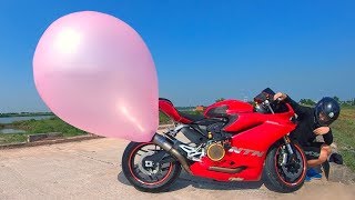 NTN - Thử Thổi Bóng Bay Bằng Pô Moto (Experiment: Blowing Ballon With A Ducati)