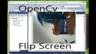 Flip image or video using openCv