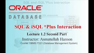 4.Sql & iSql Plus Interaction
