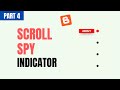 How To Add A Responsive Scroll Spy Indicator To Your Blogger Website