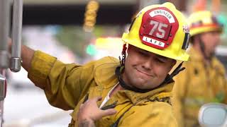 LAFD Firefighters make quick work of a Structure Fire! Sylmar California