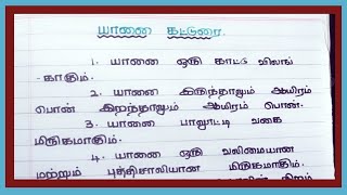 யானை கட்டுரை ll Elephant essay in tamil ll @jsj jesy education