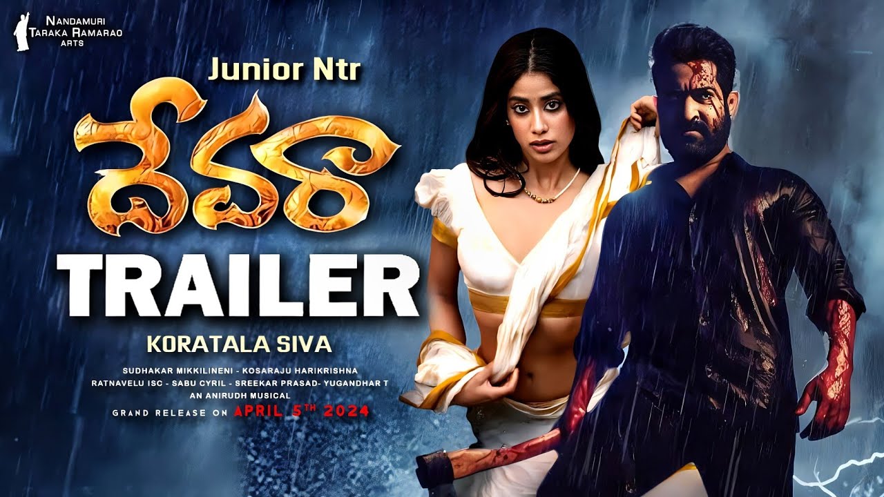 DEVARA - Official Trailer | Jr NTR | Janhvi Kapoor | Saif Ali Khan ...