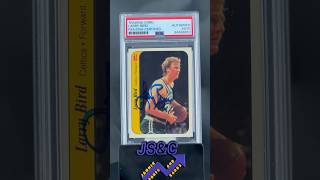 Larry Bird Fleer Sticker 1986 Signed by Larry Bird! PSA Autograph Authentic #sportscards #nba