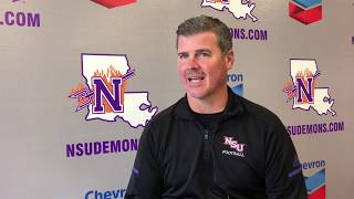 Football coach Brad Laird discusses Nicholls