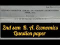 MACRO ECONOMICS -1   /  2nd semester Question paper / B. A. Economics / Calicut University. #degree