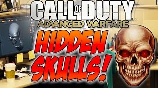 Call of Duty Advanced Warfare HIDDEN SKULLS Easter Egg!! Potential CO OP Tease?