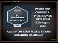 AWS Certified AI Practitioner Exam (AIF-C01) Exam Review & Exam Questions Discussion