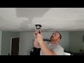 how to install a hampton bay ceiling fan rockport 52 in. led brushed nickel ceilingfan diy