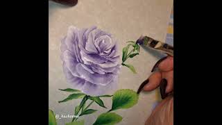 Paint A Rose For Mothers Day/ How To Paint A Rose In Acrylic/Onestroke Technique #shorts #mothersday