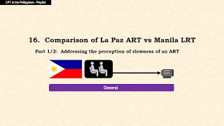 16. Performance of La Paz ART vs Manila LRT Part 1 of 2