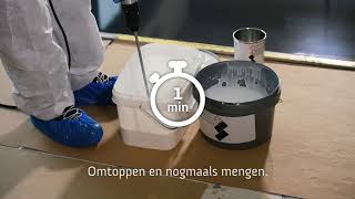 Epoxyvloeren afwerken met Arturo EP7610 Toplak