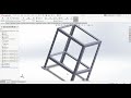 การเขียนชิ้นงานใน weldment solidworks