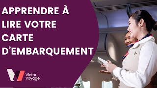 LES CODES DE VOTRE CARTE D'EMBARQUEMENT | Victor Voyage